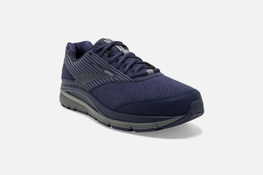 Brooks Israel Addiction Walker Suede Running Shoes Mens - Navy - LNC-420385